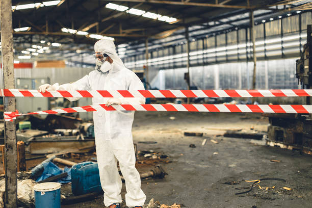 Professional Odor Removal technician working in Levittown, NY